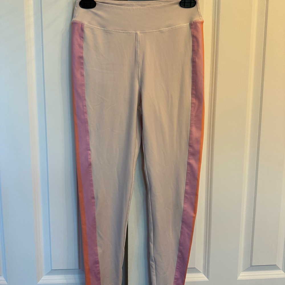 Cupshe Pink and Orange Stripe Leggings